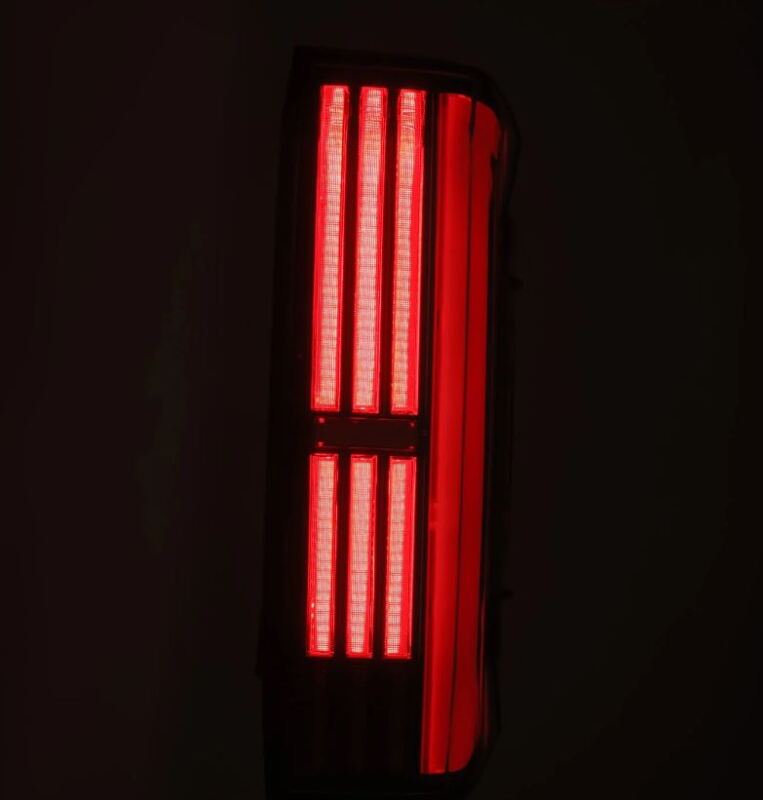 AlphaRex 673002 22-24 Toyota Tundra NOVA-Series Prismatic LED Tail Lights - Black/Red