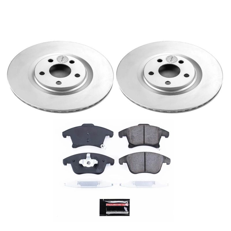 Power Stop 19-20 Ford Police Responder Hybrid Front Z17 Evolution Geomet Coated Brake Kit PowerStop