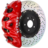 Brembo 14+ Model S AWD w/ DC (Excl Plaid) Fr GT BBK 8Pis Cast 412x38 2pc Rotor Drilled-Red