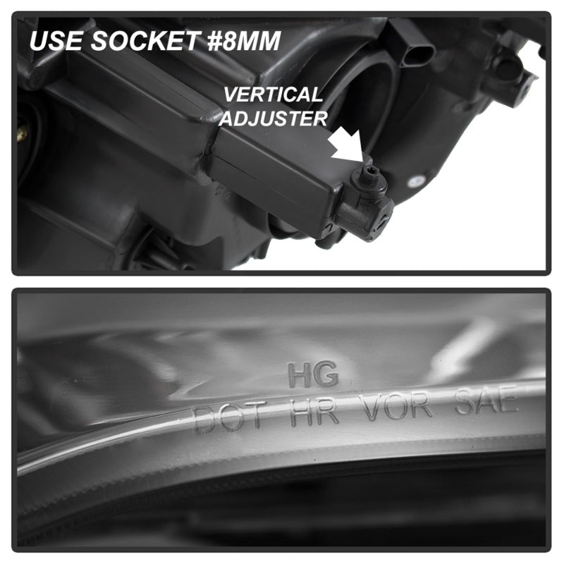 xTune 11-17 Dodge Grand Caravan Passenger Side Headlight - OEM Right (HD-JH-CHRTC08-OE-R) SPYDER