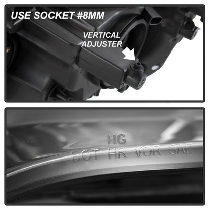 xTune 11-17 Dodge Grand Caravan Passenger Side Headlight - OEM Right (HD-JH-CHRTC08-OE-R) SPYDER