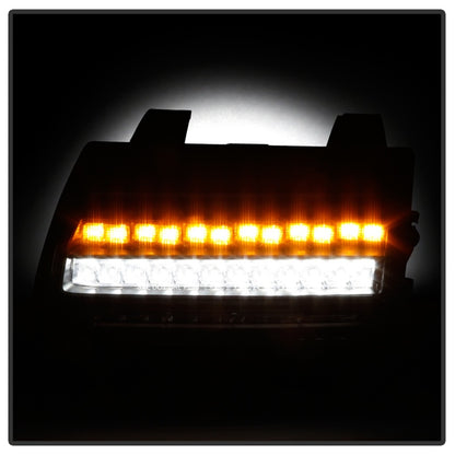 Spyder Jeep Wrangler 2018-2019 ( LED Model Only) LED Front Bumper Lights - Sequential Signal - Black SPYDER