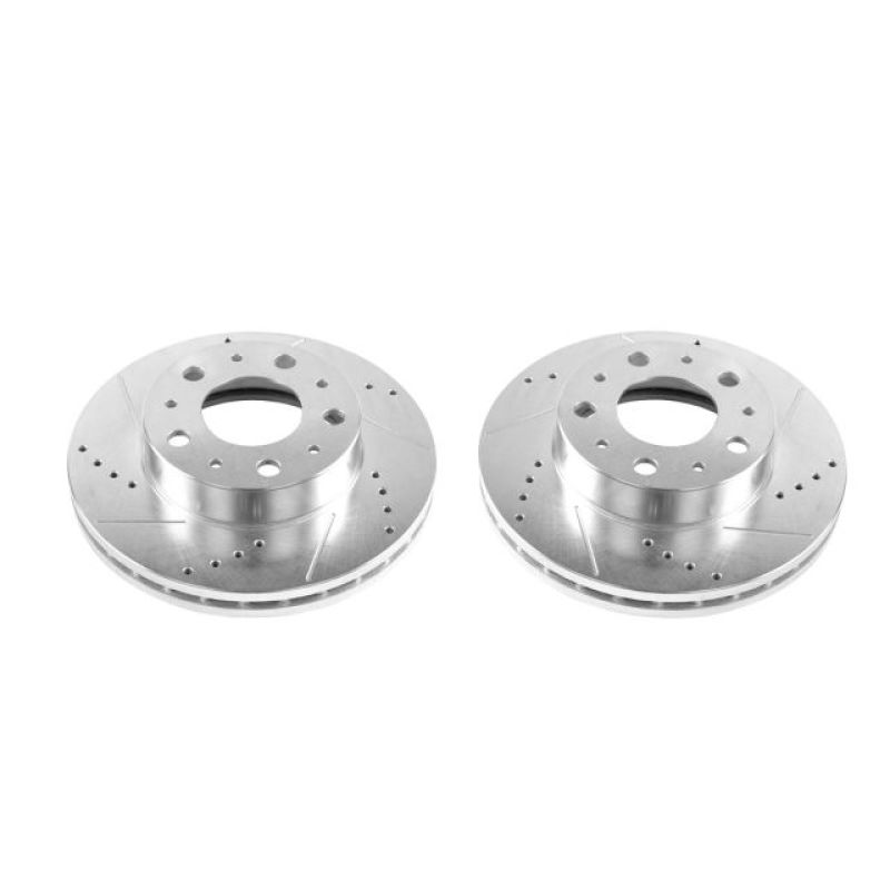 Power Stop 14-19 Ram ProMaster 1500 Front Evolution Drilled & Slotted Rotors - Pair PowerStop