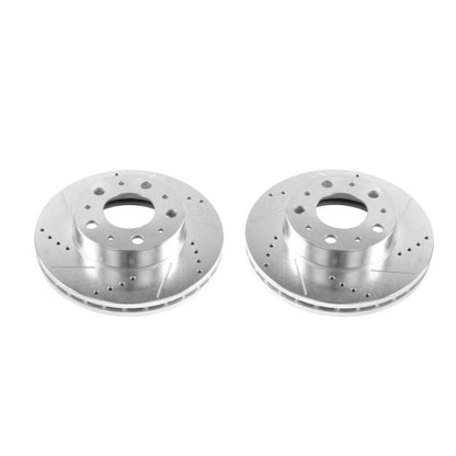 Power Stop 14-19 Ram ProMaster 1500 Front Evolution Drilled & Slotted Rotors - Pair PowerStop