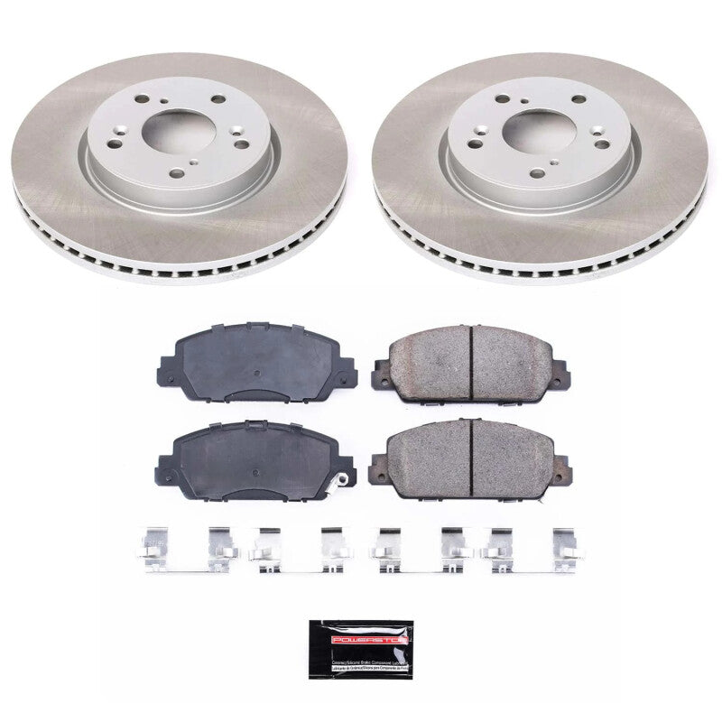 Power Stop 16-22 Honda HR-V Front Semi-Coated Rotor Kit PowerStop