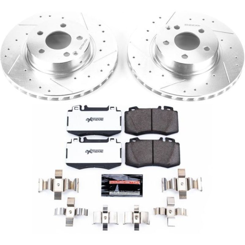 Power Stop 04-06 Mercedes-Benz E500 Front Z26 Street Warrior Brake Kit PowerStop