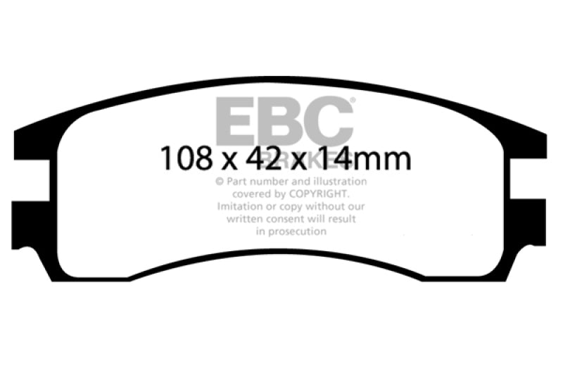 EBC RedStuff Rear Brake Pads - DP31621C EBC