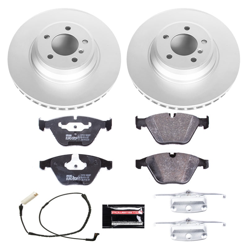 Power Stop 02-05 BMW 745i Front Euro-Stop Brake Kit PowerStop
