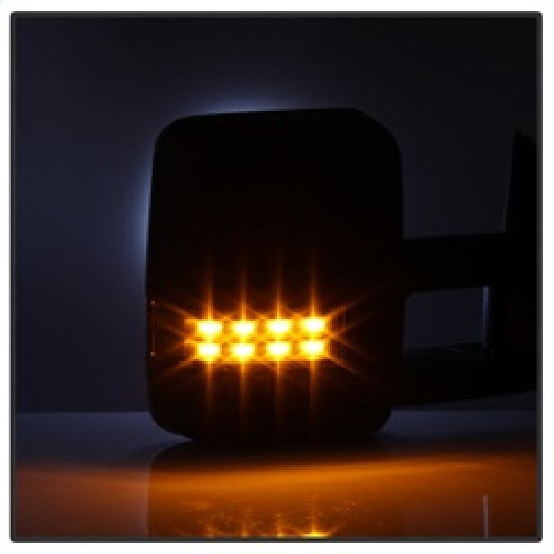 xTune Chevy Silverado 99-02 G2 Heated Amber LED Signal Telescoping Mirrors MIR-CS99S-G2-PWH-AM-SET SPYDER
