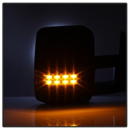 xTune Chevy Silverado 99-02 G2 Heated Amber LED Signal Telescoping Mirrors MIR-CS99S-G2-PWH-AM-SET SPYDER