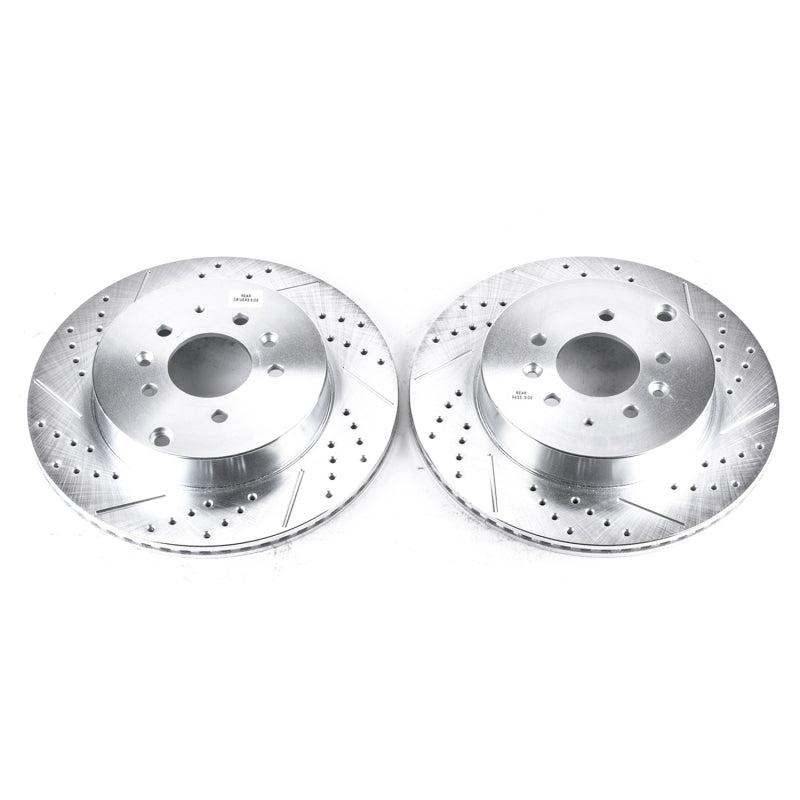 Power Stop 07-15 Mazda CX-9 Rear Evolution Drilled & Slotted Rotors - Pair PowerStop
