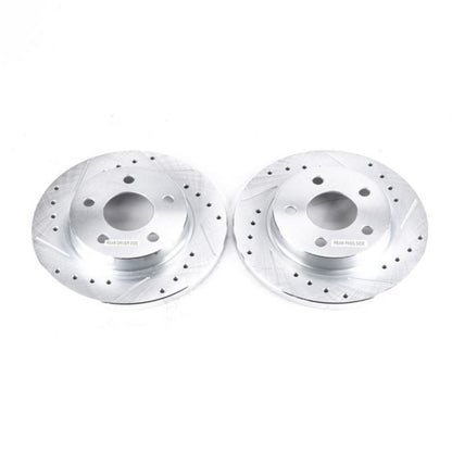 Power Stop 93-05 Ford Taurus Rear Evolution Drilled & Slotted Rotors - Pair PowerStop