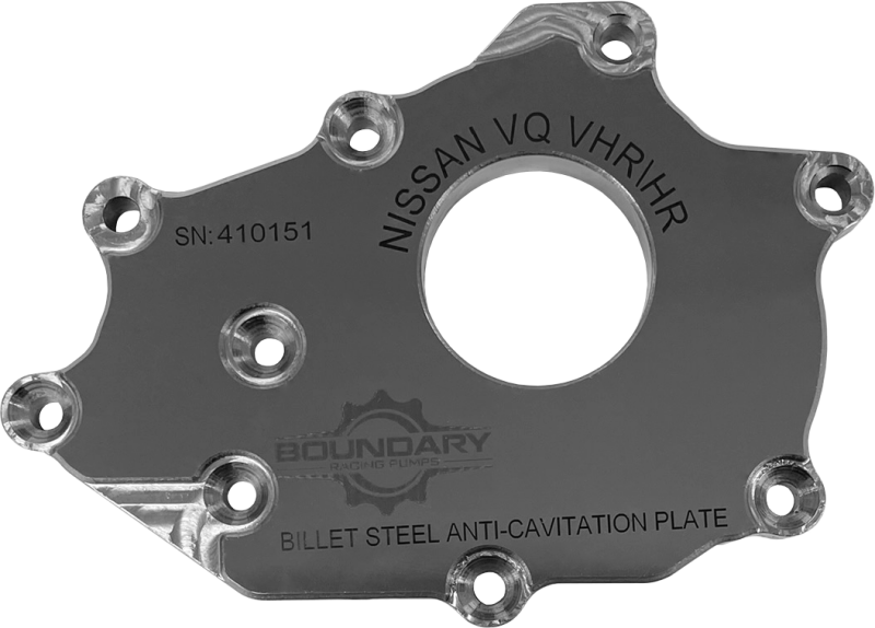 Boundary Steel Anti-Cavitation Billet Back Plate for Nissan VQ35DE - VQ-BBP-DE