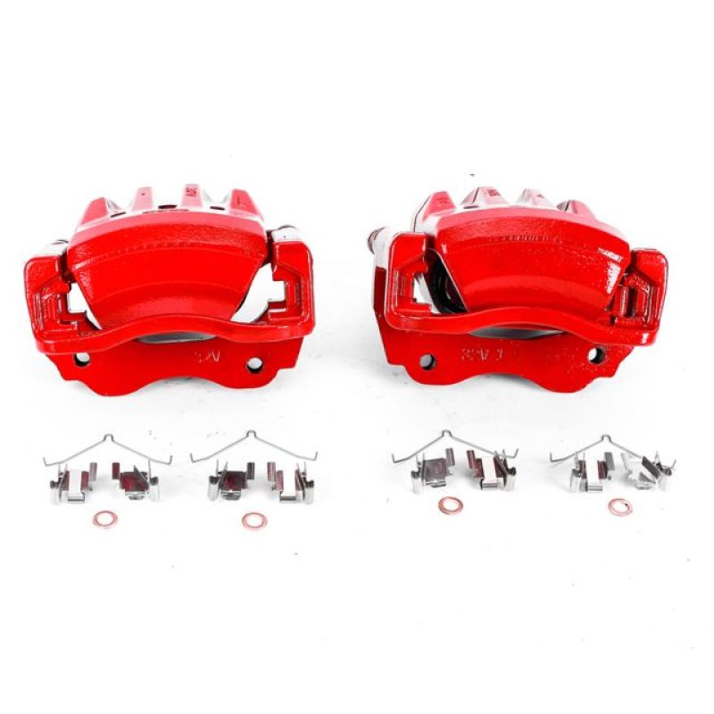 Power Stop 98-05 Lexus GS300 Front Red Calipers w/Brackets - Pair PowerStop
