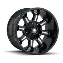 Load image into Gallery viewer, Mayhem 8305 Compass 20x9 / 8x180 BP / 18mm Offset / 124.1mm Hub Matte Gunmetal w/Blk Bolt Wheel