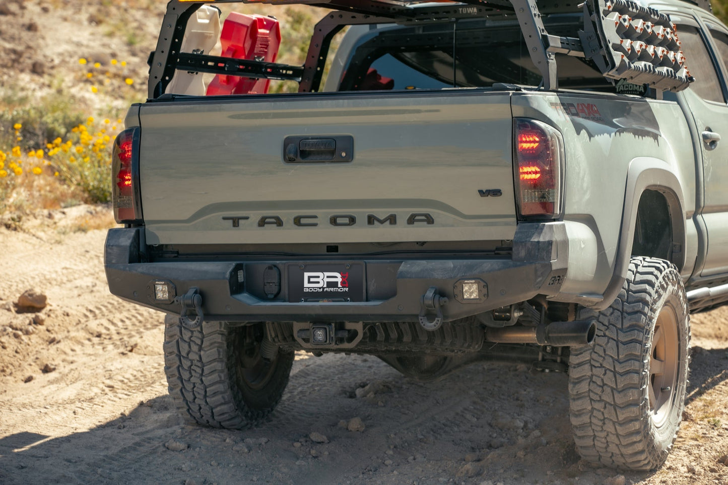 Body Armor 4X4 16-23 Toyota Tacoma Pro Series II Rear Bumper