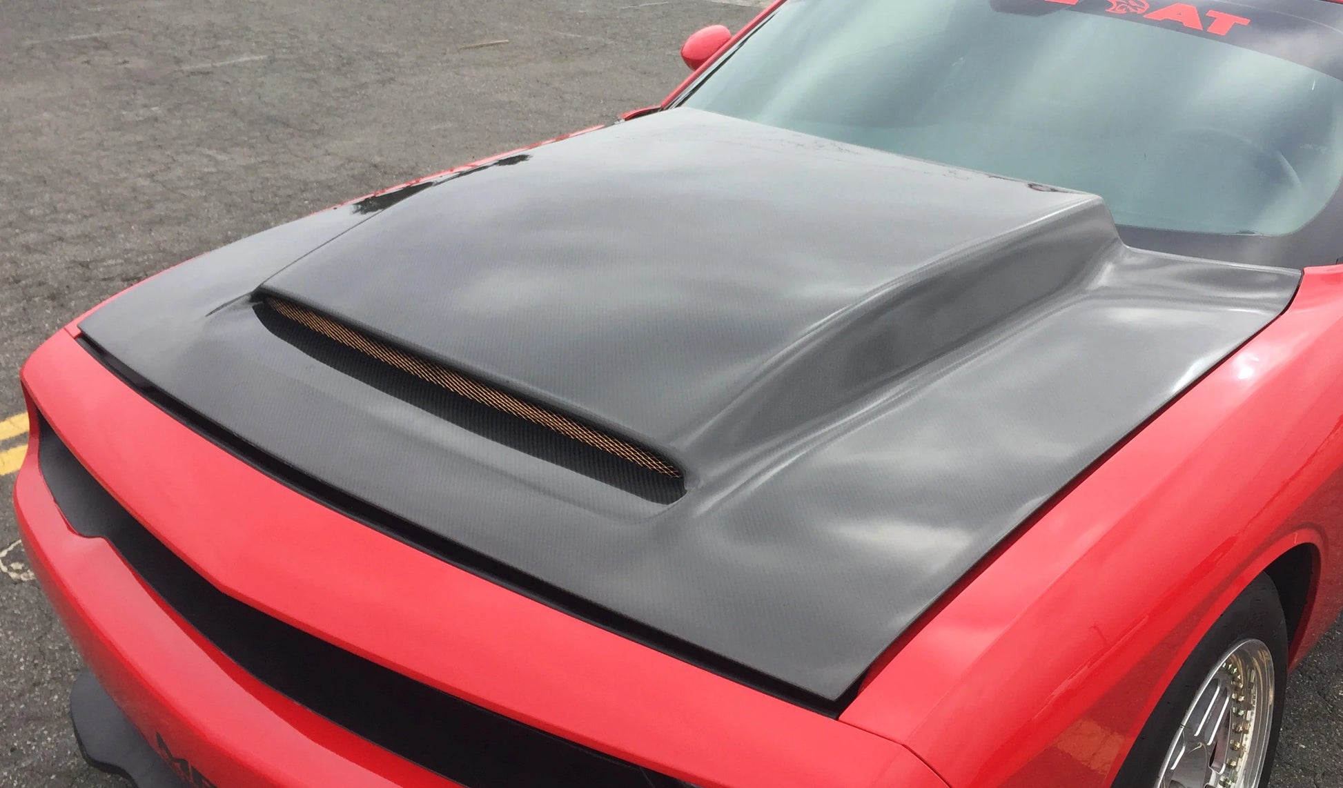 Anderson Composites 18-24 Dodge Challenger Demon Cowl Hood AC-HD18DGCHDM-KB Anderson Composites