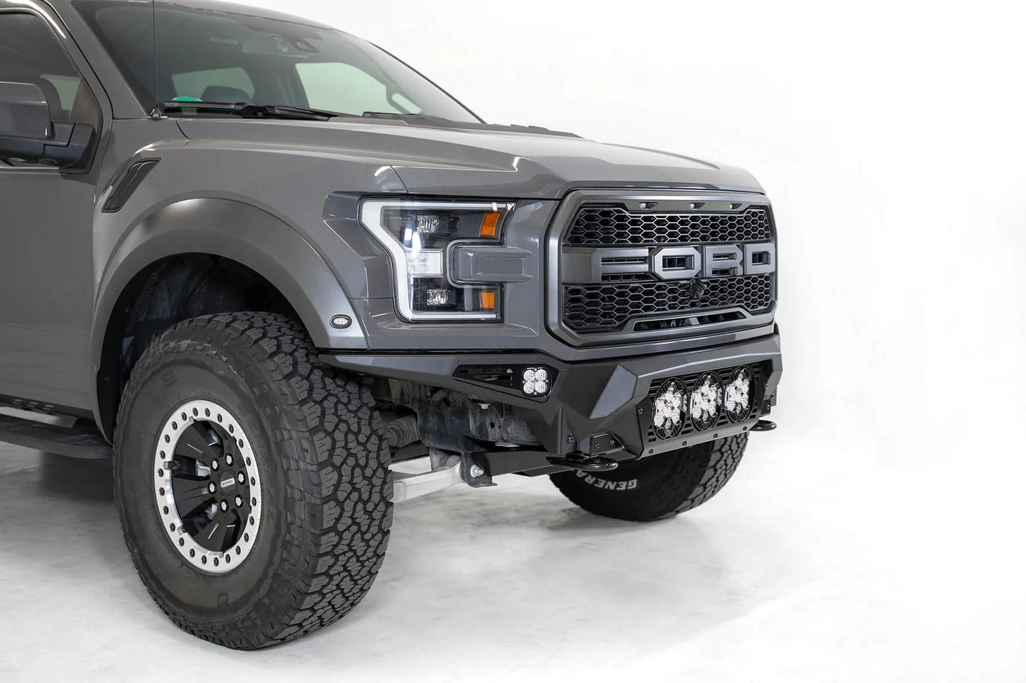 Addictive Desert Designs 2017-2020 Ford Raptor Bomber Front Bumper (Baja Designs) - F110014100103 Addictive Desert Designs