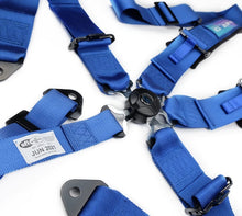 Load image into Gallery viewer, NRG 5PT 3in. Seat Belt Harness / Cam Lock - Blue - SBH-B6PCBL