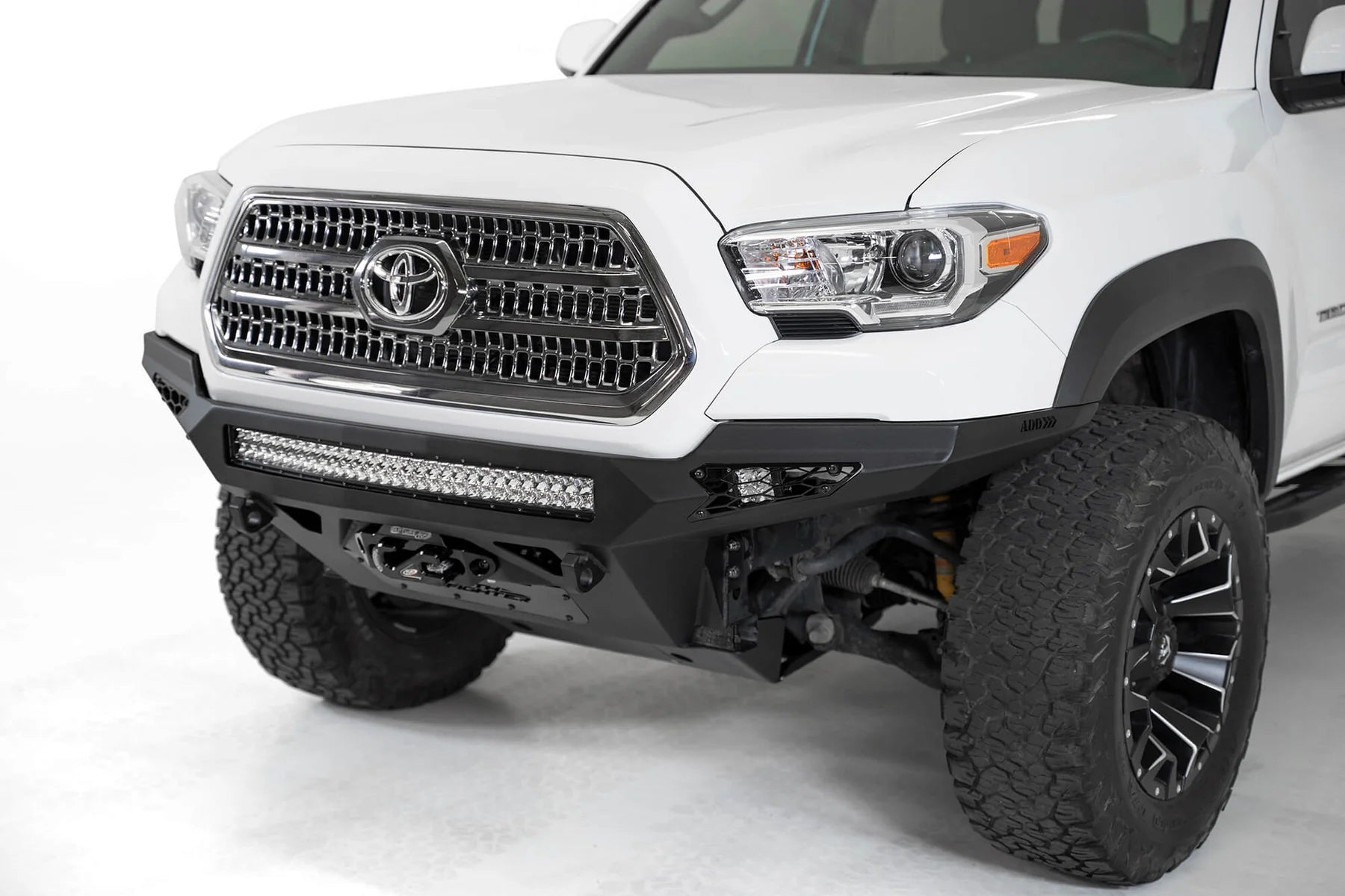 Addictive Desert Designs 2016-2023 Toyota Tacoma Stealth Fighter Winch Front Bumper - F681202200103 Addictive Desert Designs