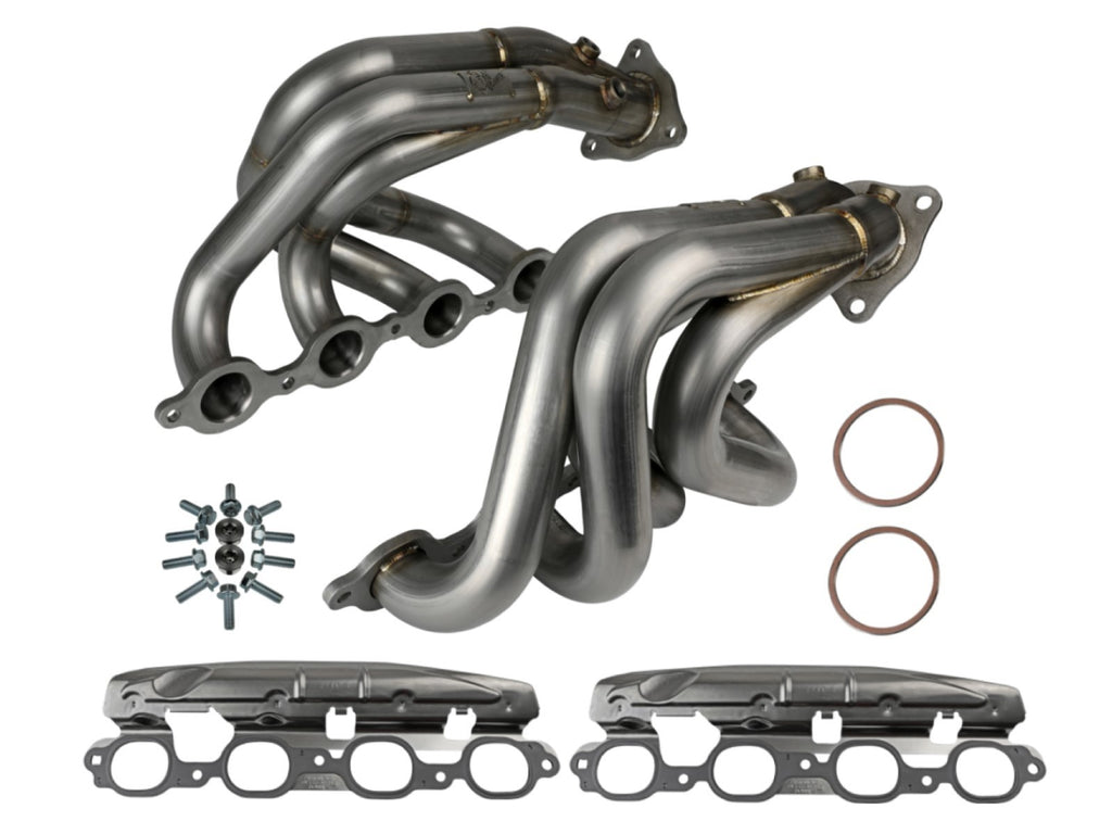 aFe Chevrolet Corvette (C8) 20-23 V8-6.2L Twisted Steel 304 Stainless Steel Long Tube Header - 48-34148 aFe