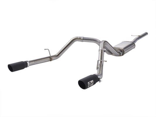 aFe 09-19 GM Silverado/Sierra 1500 V6-4.3L/V8-4.8L/5.3L Apollo GT Series 3 IN 409 Stainless Steel Cat-Back Exhaust System - 49-44112-B aFe