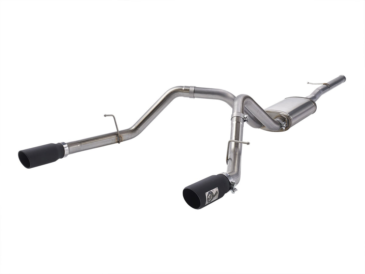 aFe 09-19 GM Silverado/Sierra 1500 V6-4.3L/V8-4.8L/5.3L Apollo GT Series 3 IN 409 Stainless Steel Cat-Back Exhaust System - 49-44112-B