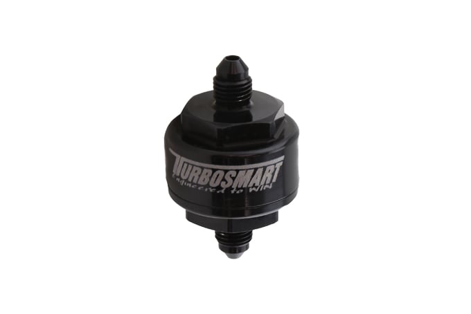 Turbosmart Billet Turbo Oil Feed Filter 44 Micron -4AN Black (TS-0804-1002)