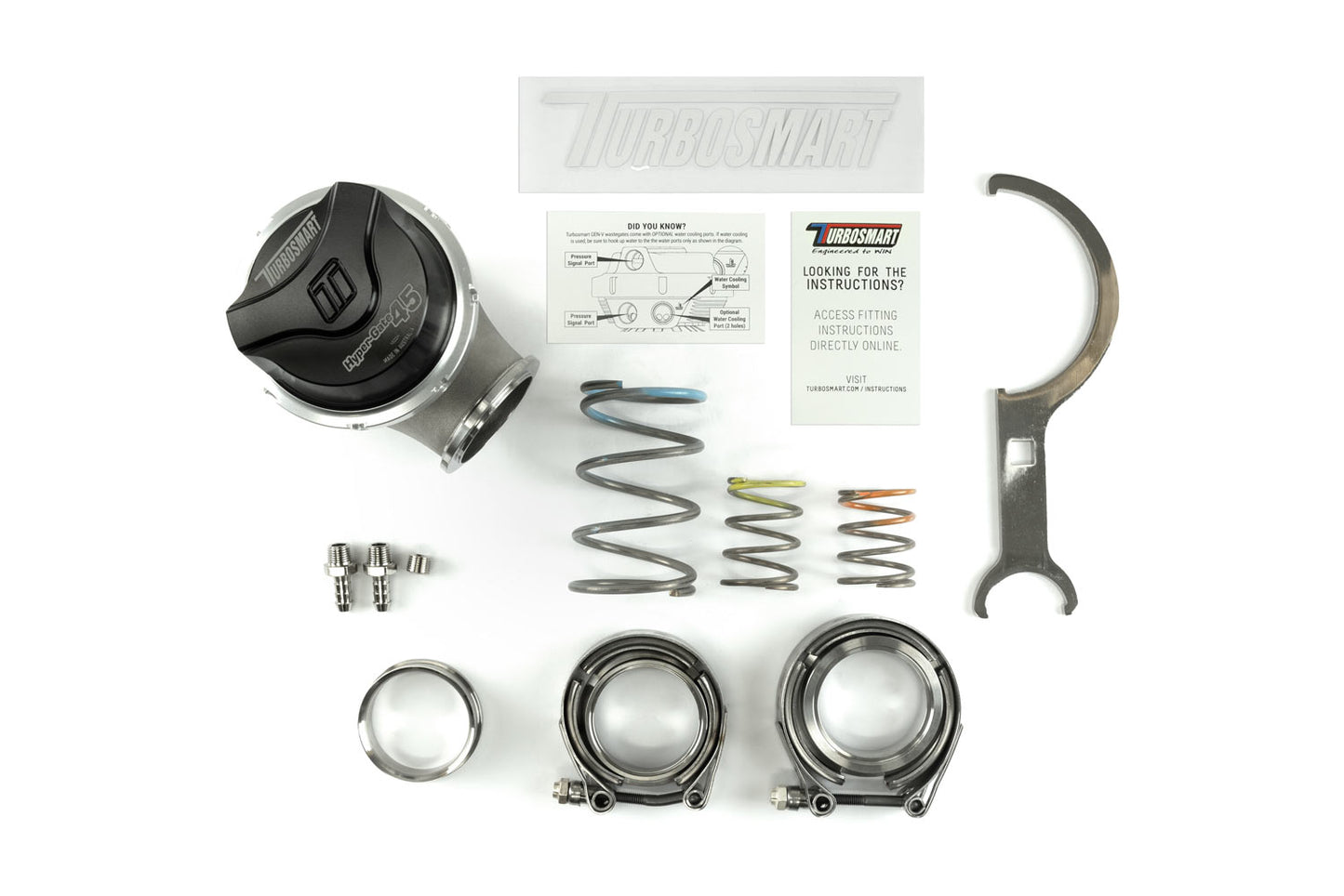 Turbosmart GenV HyperGate45 7psi External Wastegate (Black) - TS-0553-1002 Turbosmart