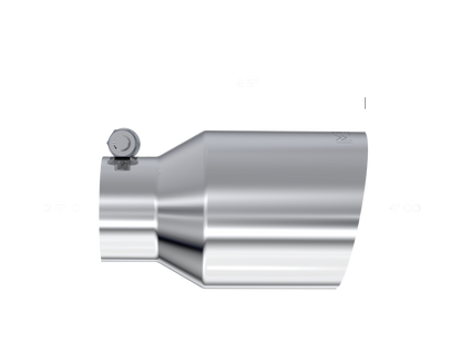 MBRP Universal T304 SS Tip 4in OD/2.5in Inlet/6.5in L - T5176 MBRP