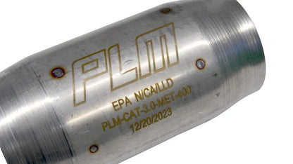 PLM 3in High Flow Performance 400 Cell Metallic Catalytic Converter - PLM-CAT-3.0-MET-400