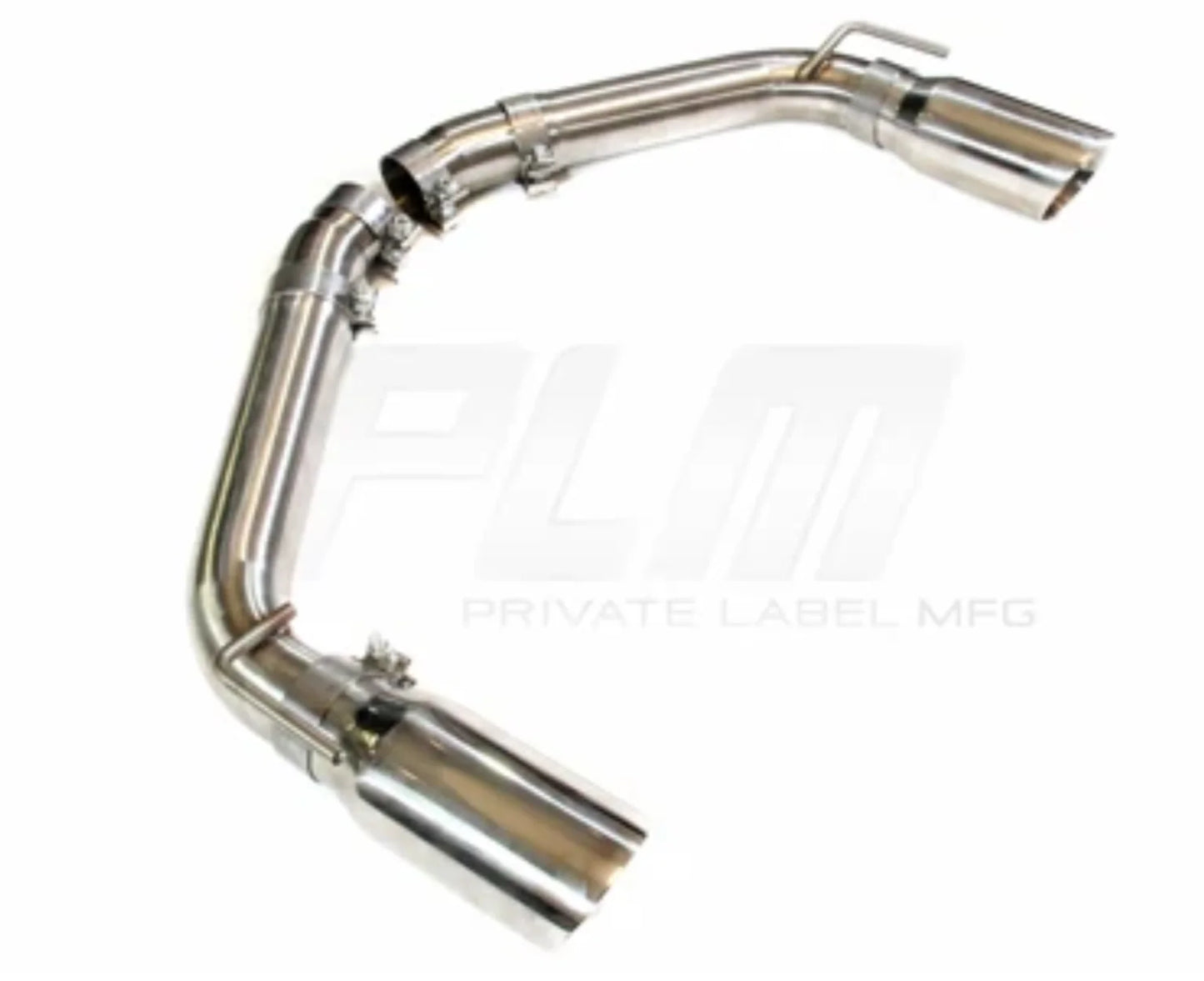 PLM Axle Back Exhaust Muffler Delete Chevy Camaro V8 2010-2015 Stainless Steel - PLM-D-CH-MD-CA