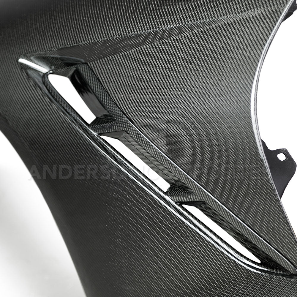 Anderson Composites 2014 - 2019 Corvette C7 Stingray Carbon Fiber Fenders (Pair) - AC-FF14CHC7-OE