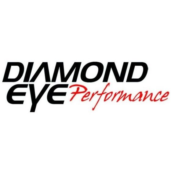 DIAMOND EYE 4" ALUMINIZED TURBO BACK SINGLE TURN DOWN EXHAUST KIT 98.5-02 5.9L CUMMINS