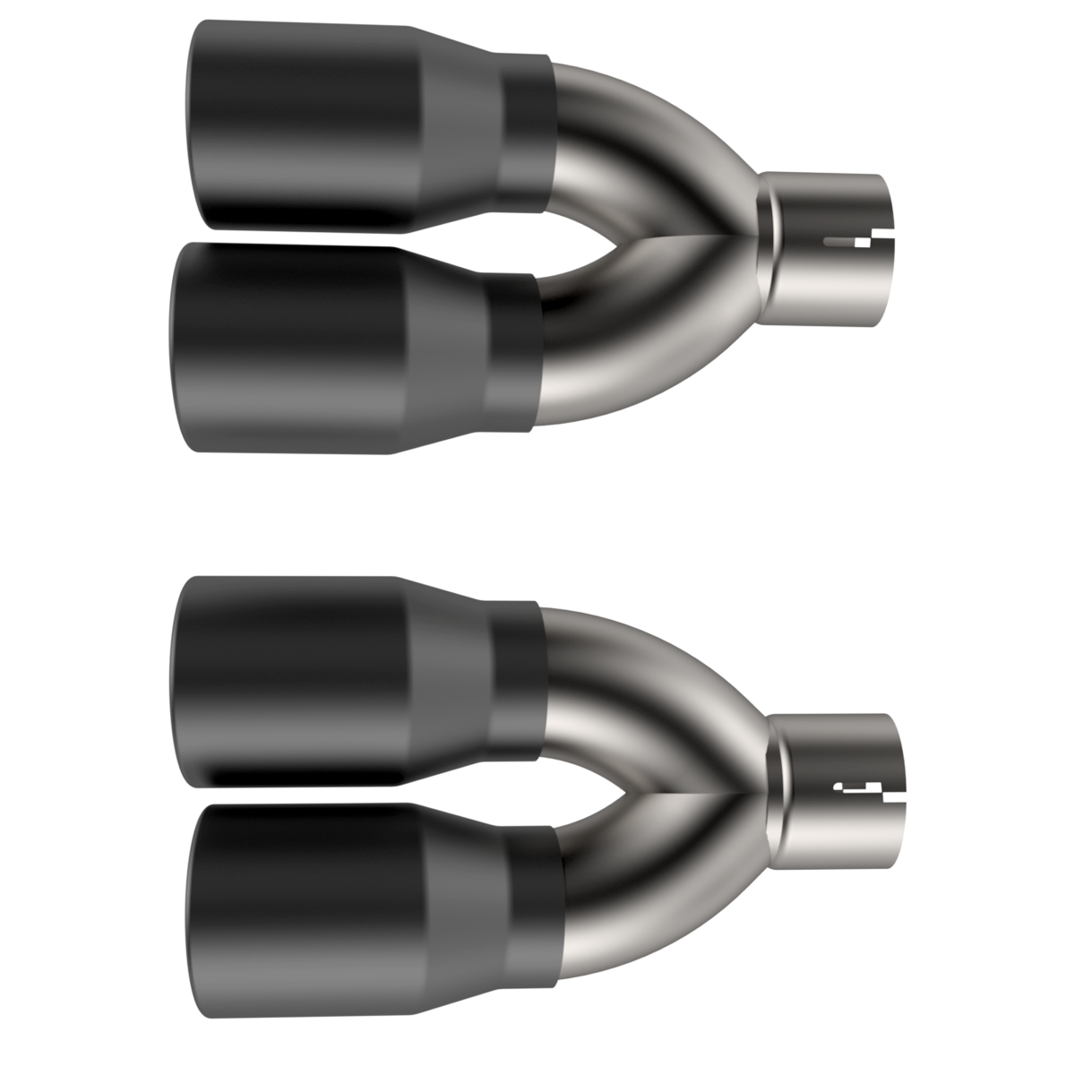 QTP 2015-2023 Dodge Challenger 5.7L Black Quad Tip Adapter - 430015TB QTP