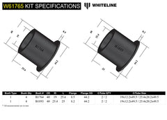 WHITELINE PLUS 7/94-9/89 MAZDA 323 BA REAR TRAILING ARM - FRONT & REAR BUSHING KIT - W61765