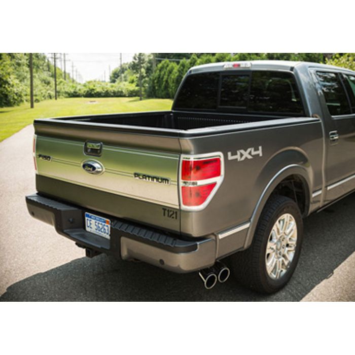 Roush 421711 Cat-Back Exhaust Kit 3" Stainless Steel With Dual Rear Side Exit 4" Tips 3.5L/5.0L/6.2L F-150 2011-2014/F-150 Raptor 2011-2014