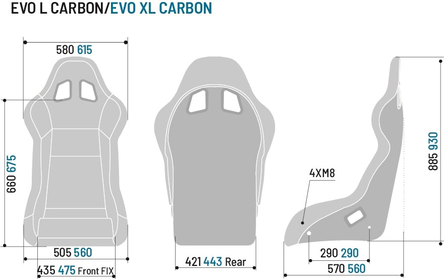 Sparco Competition Black EVO XL Carbon Seat (X-Large) - 008015ZNR