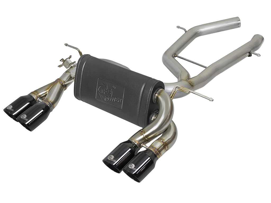 AFE BMW M3/M4 (F80/82/83) 15-20 L6-3.0L (tt) S55 MACH Force-Xp 3" to 2-1/2" 304 Stainless Steel Axle-Back Exhaust System - 49-36338-B