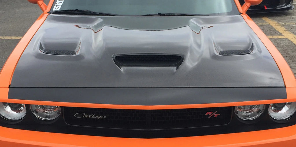 Anderson Composites 15-23 Dodge Challenger Hellcat OE Carbon Fiber Hood - AC-HD15DGCHHC-OE