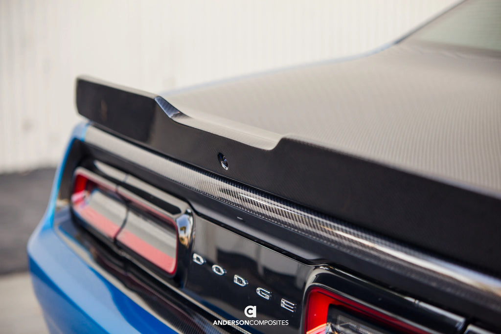 Anderson Composites 2018 - 2023 Dodge Challenger Type-SA Carbon Fiber Rear Spoiler - AC-RS18DGCHHC-SA