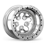 Weld Alpha-1 15x12 / 5x4.75 BP / 4in. BS Polished Wheel - Polished Double Beadlock MT