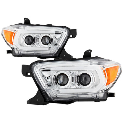 Spyder Signature Toyota Tacoma 16-18 TRD Model Projector Headlights-Chrome (PRO-YD-TT16V1-SEQ-C) SPYDER