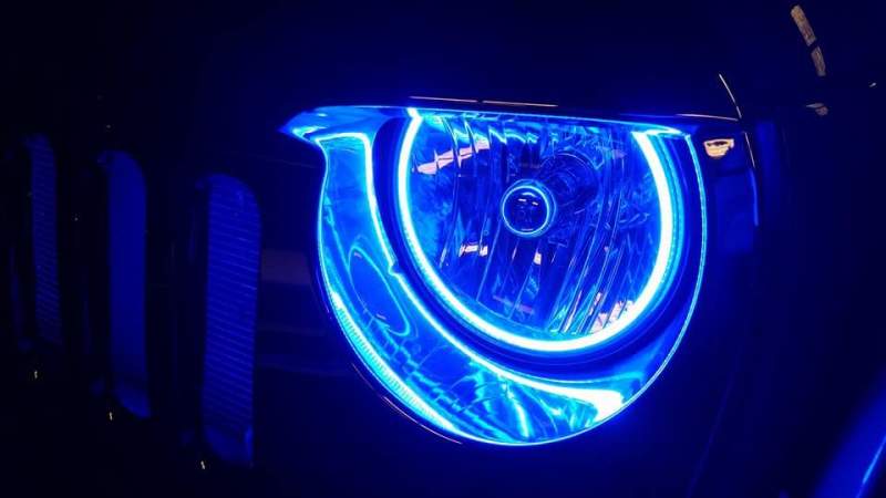 Oracle Jeep Wrangler JK 07-17 LED Waterproof Halo Kit - ColorSHIFT ORACLE Lighting