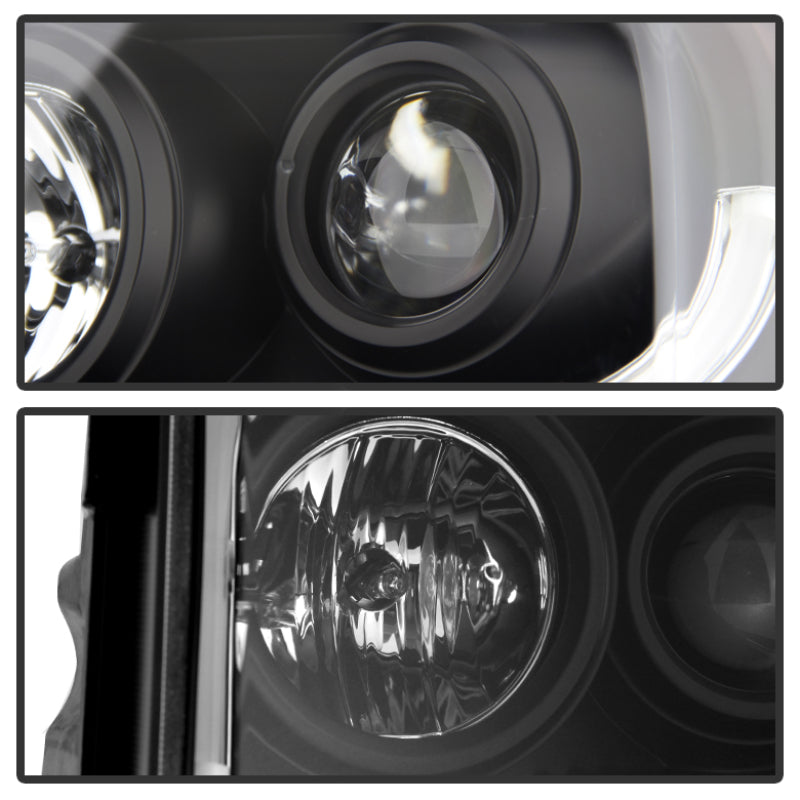 Spyder Ford Expedition 07-13 Projector Headlights Light Tube DRL Blk PRO-YD-FE07-LTDRL-BK SPYDER