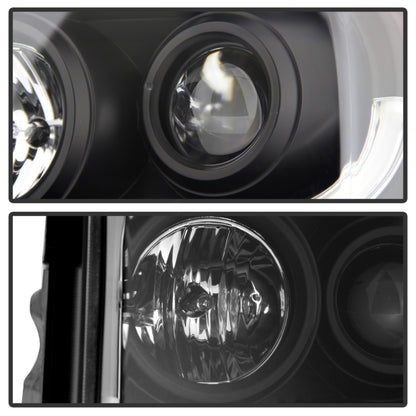 Spyder Ford Expedition 07-13 Projector Headlights Light Tube DRL Blk PRO-YD-FE07-LTDRL-BK SPYDER