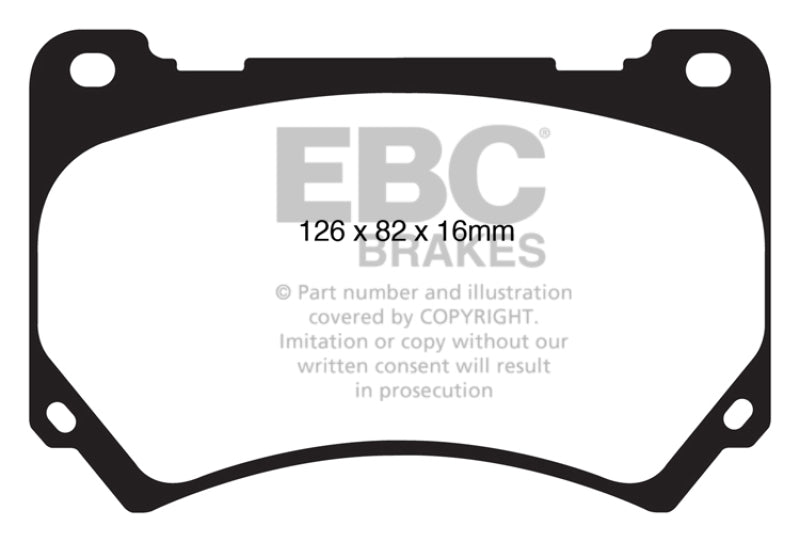 EBC YellowStuff Front Brake Pads - DP41849R EBC