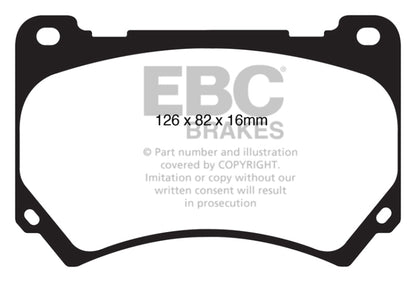 EBC Ultimax2 Front Brake Pads - UD1396 EBC