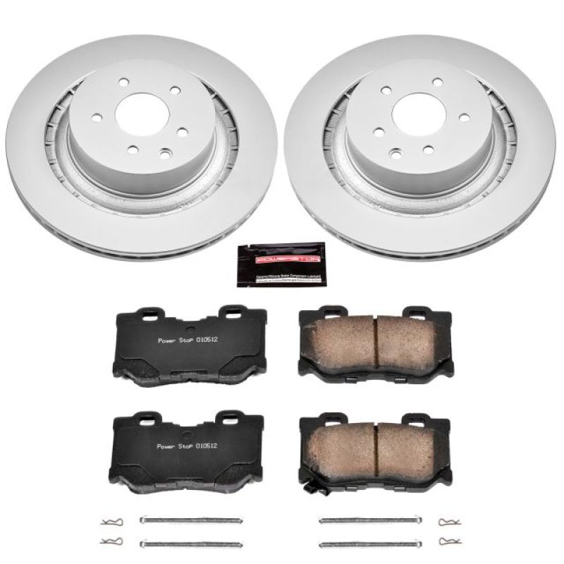 Power Stop 08-13 Infiniti G37 Rear Z17 Evolution Geomet Coated Brake Kit PowerStop