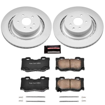 Power Stop 08-13 Infiniti G37 Rear Z17 Evolution Geomet Coated Brake Kit PowerStop